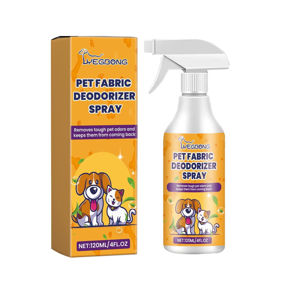 Yebang Pet Fabric Deodorizer Spray Air Clean Pet Odor Indoor Long-lasting Air Freshener Deodorizer