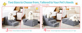 Four-step Dog Bed Indoor Non-slip Balance Pet Ramp Gray
