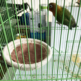 Bird Nest Parakeet Nest Handmade Cotton Weave Hemp Rope Nests Birds Breeding Hatching Nest Parrot Nesting Box Cage Hatch House Hut Cave Raffia Fiber for Parrots Canary