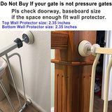 Vmaisi Baby Gate Wall Protector - Protect Walls from Pressure Mounted Pet Dog Gates, 4 Pack White