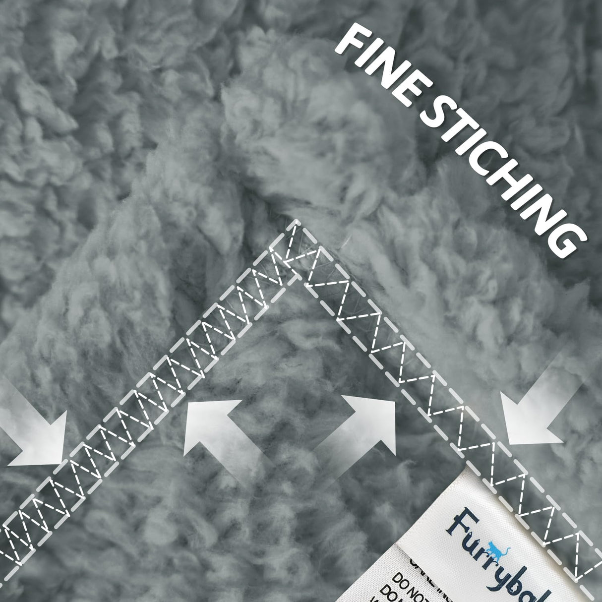 furrybaby Dog Blanket Soft Dog Blankets for Large Dogs Puppy Essentials Washable Sherpa Fleece Cat Blanket 32x40 Inches for Bed Furniture Couch Sofa (Medium, Grey)