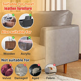 Cat Scratch Furniture Protector - Specially Designed for Leather Furniture, Easy to Remove Anti-Scratch Couch Protector from Cat, No Pins, 8 Pack