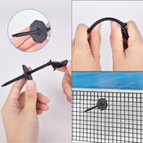 FUTRPOW Solar Panel Bird Guard Fastener Clips,50 Sets Critter Guard Fasteners,Premium Nylon Solar Panel Clips for Attaching Wire Mesh to Solar Panels,Critter Guard Kit for Bird Pigeon Fence