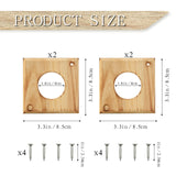 4 Pieces Bluebird House Predator Guard,Wooden Birdhouse Guard,Bird House Hole Protector Guard for Eastern Bluebird Box 1 1/2 Inch Opening