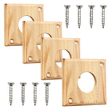 4 Pieces Bluebird House Predator Guard,Wooden Birdhouse Guard,Bird House Hole Protector Guard for Eastern Bluebird Box 1 1/2 Inch Opening