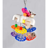 Mobile Forager - Durable Fun Treat Foraging Cage Accessory Toy - Sugar Gliders, Squirrels, Chinchillas, Prairie Dogs, Degus, Opossums, Marmosets, Monkeys, Parrots, Birds, Rats, Hamsters & Gerbils