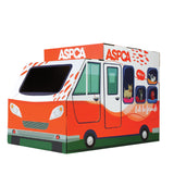 ASPCA Cat House & Cat Scratcher w/Bonus Catnip Included, Adoption Truck cat House (CAS2030)