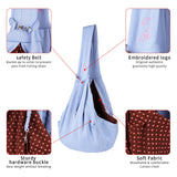 Small Dog Cat Sling Carrier,Hands Free Reversible Pet Carriers Bag,Pet Carrier Shoulder Crossbody Pet Slings Suitable for Puppy, Small Dogs, and Cats for Outdoor Travel (Blue)