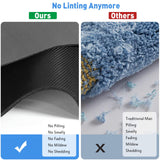 Harhana Pet Mat for Water Fountain and Automatic Feeder, Non Slip Rubber, Black, Large Size: 27.5 x 15.75 x 0.2 inch