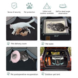 Siedihit Dog Cat Playpen, Puppy Pet Playpen Indoor for Small Dogs Tent Crates Cage Outdoor, Portable Pop Up Dog Kennel Playpen with Carrying Case for Dogs/Cats/Rabbits, Removable Zipper Top, Grey