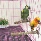 PINVNBY 3Pcs Bird Perches for Cage, Nature Wood Prickly Parrot Stand Toy Paw Grinding Stick for Small Medium Birds Parrot Parakeet Cockatiel Conure Cage Accessory