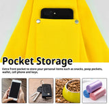 CUBY Dog and Cat Sling Carrier - Hands Free Reversible Small Pet Carrier Sling with Storage Pocket Design - Suitable for Puppy, Small Dogs Cats Outdoor Travel Walking(Yellow)