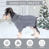 Winter Dog Clothes for Small Dogs Turtleneck Dog Sweaters Dog Knitted Warm Sweater Puppy Cold Weather Clothes Small Dog Pullover Sweater Fall Doggie Outfits Cat Apparel (Small)