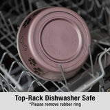 Loving Pets Bella Dog Bowls- Stainless Steel Dog & Cat Bowls - Spill Proof Dog Food Bowl, Cat Bowl, Puppy Essentials & Pet Supplies Great for Home & Travel (X-Large 65-100lbs, Grape)