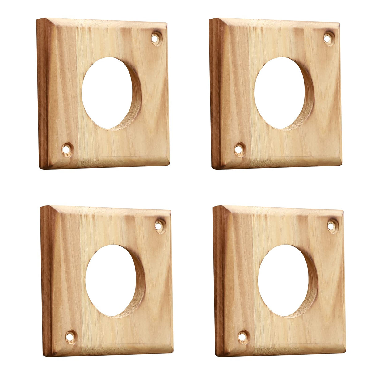 4 Pieces Bluebird House Predator Guard,Wooden Birdhouse Guard,Bird House Hole Protector Guard for Eastern Bluebird Box 1 1/2 Inch Opening