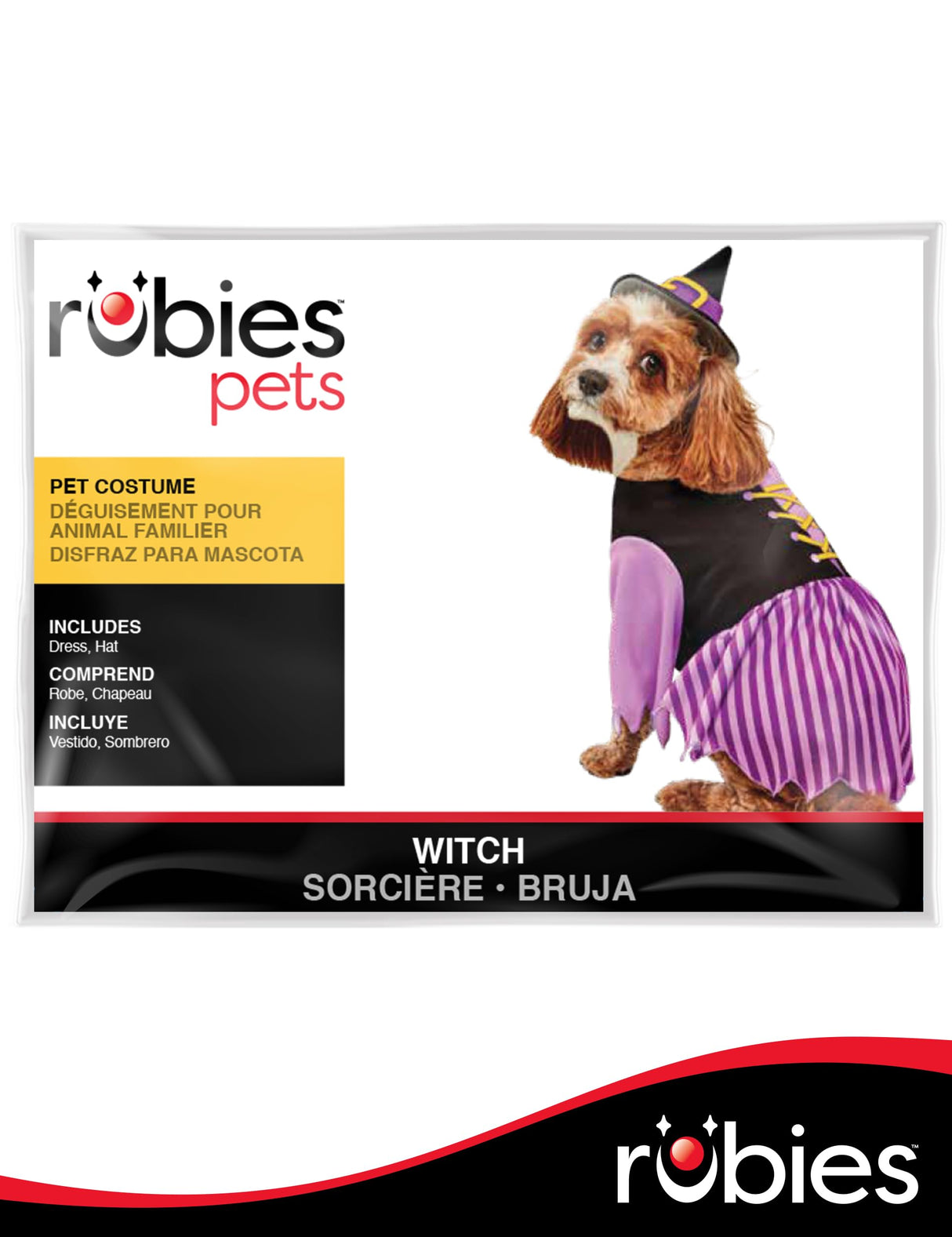 Rubies Witch Pet Costume for Dogs or Cats, Medium
