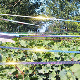 Bird Scare Ribbon Double Sided Holographic Reflective Ribbon Tape to Keep Away Woodpecker, Pigeon, Hawks, Grackles Bird (2 Pack, 0.9in x 260ft)