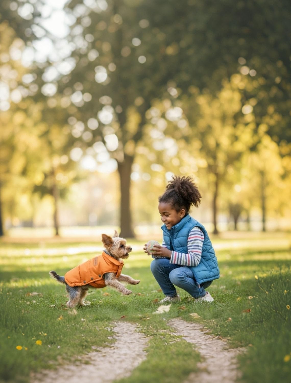 SPACE LION Dog Puffer Jacket, Down Winter Coat, Durable Outdoor Coat for Cold and Windy Conditions, Waterproof, Lightweight Jacket, Adjustable Fit for Small, Medium, Large Dogs(Blue,10/S)