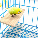 4 PCS Bird Perch Stand Platform Toy, Natural Wood Parrot Perch Stand Stick Play Exercise Gym Bird Cage Accessories Toys for Parrot, Budgies, Parakeet, Cockatiels, Conure, Lovebirds (Style 1)