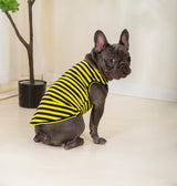 KAOOPETOPN Dog Striped Shirt Lightweight Vest Soft Breathable Cool Pet Clothes,Stretchy Sleeveless Tank for Boy Girl Dogs Large Medium Small,S