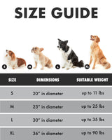 OhGeni Calming Donut Dog Bed Pillow for Small Medium Pets, Machine Washable Removable Cover, Comfort Plush Fluffy Faux Fur with Anti-Slip Bottom, Cats-Friendly Round Cuddly Design, Gray, 23 inches