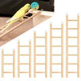 YHNTGB 5pcs Wooden Bird Ladder for Parrots Cage 5 Basic Sizes Perch Parakeet Climbing Toys Hanging Pet Natural Step Cockatoo Lovebirds