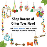 Mobile Forager - Durable Fun Treat Foraging Cage Accessory Toy - Sugar Gliders, Squirrels, Chinchillas, Prairie Dogs, Degus, Opossums, Marmosets, Monkeys, Parrots, Birds, Rats, Hamsters & Gerbils