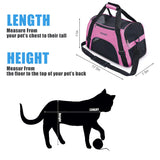 YLONG Cat Carrier Airline Approved Pet Carrier,Soft-Sided Pet Travel Carrier for Cats Dogs Puppy Comfort Portable Foldable Pet Bag,Airline Approved