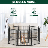 FXW Dog Playpen Accessories - Muffler Tubes, Compatible with FXW Rollick/Instant Dog Playpen (Replacement for HomePlus/Dog Gate) (32PCS, Black) │ Patented