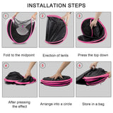 Realife Portable, Foldable Outdoor Cat Tent for Dogs and Small Animals, Rose Red