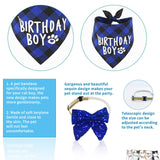 Cat Kitten Birthday Bandanas Cat Birthdays Party Supplies Party Hat Boy with Cat Birthdays Banner Balloons Meow Letter Foil Balloons for Boy Cats Kitten Decorations