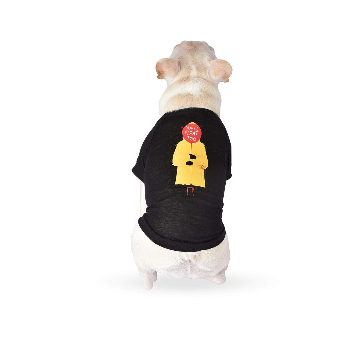 WARNER BROS The IT Movie You'll Flat Too Tee for Dogs, Small - IT The Movie Pet T-Shirt for Dogs - Soft, Cute, and Comfortable Dog Clothing and Apparel