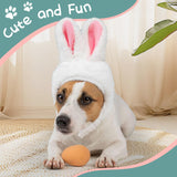 Cat Bunny Ears Halloween Costume Rabbit-Hat Easter Bunny Ears for Cats Small Dogs Easter Halloween Costume Pet Accessory Headwear