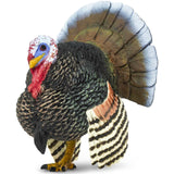 Safari Ltd. Turkey Figurine - Realistic 3" Plastic Figure - Thanksgiving Decoration or Educational Toy for Kids Ages 3+