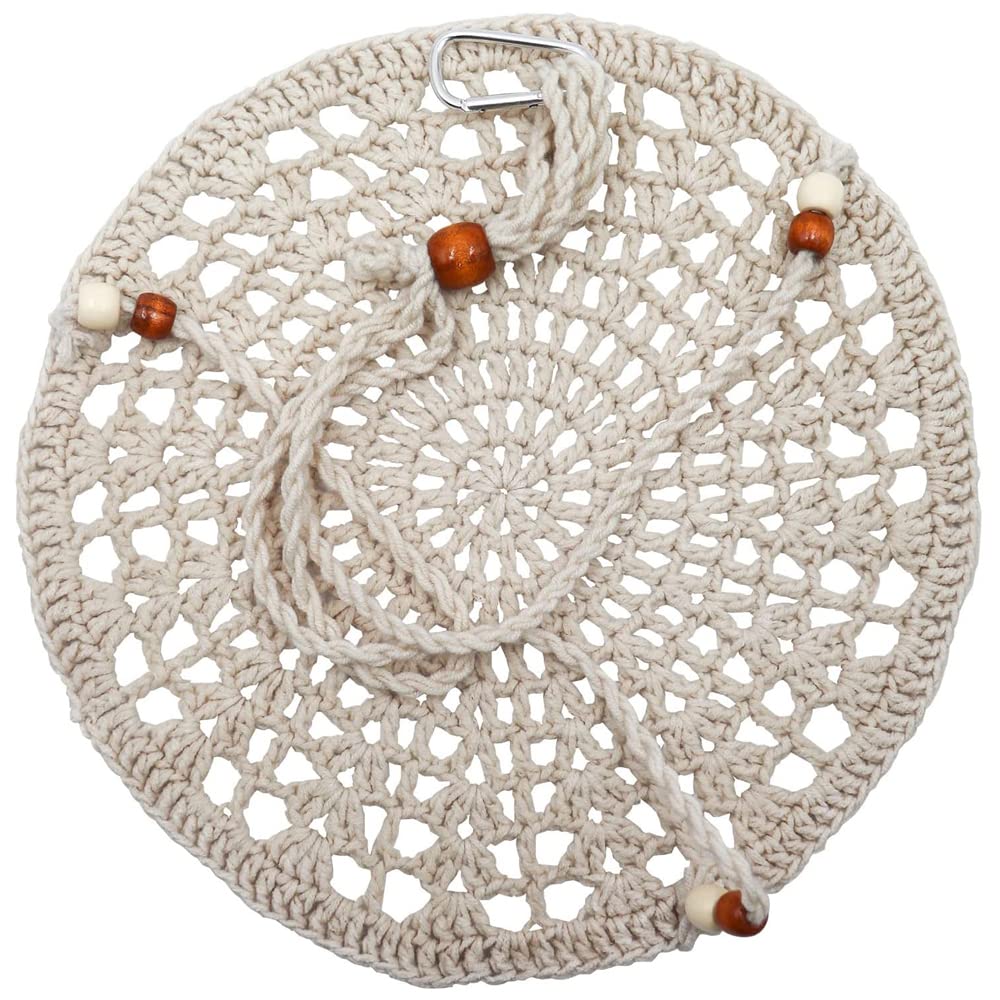 WEVONIGU Birds Hammock Bearded Dragon Rest Bed Habitats Supplies Climbing Terrarium for Lizard Leopard Gecko Parakeet Cockatiel Rats Hamster Squirrel Chameleon (Off-White)