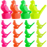 Sumind 24 Pieces Bird Water Whistle Party Whistles Bird Call Toys Colorful Novelty Water Warblers Musical Instrument for Kids Adults Bath Party Gift