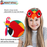 IROLEHOME Bird-Costume-Parrot-Wings for Kids with Bird Headbands, Boys Girls Eagle Dress-up Cape Halloween Party Favors Gifts