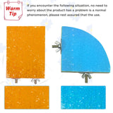 kathson Bird Perch Platform, Parrot Sanded Stand Wooden Corner Shelf Fan Shaped Cage Playground for Parrots Conures Budgies Parakeets Cockatiels Lovebirds