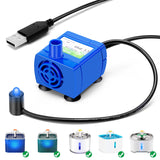 Cat Water Fountain Pump, Pet Water Fountain Pump Compatible Motor, DR-DC160 for Cat Drinking Fountain Cat Water Dispenser Replacement (Pump)