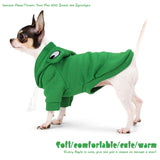 Adorable Frog Dog Hoodie with Cute Frog Eyes,Warm and Cozy Cotton Blend Sweatshirt for Small,Medium Dogs Perfect for Fall,Dog Costumes,and Cosplay Parties,Pet Outfit for All Occasions.Green XXL