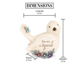 Pavilion Gift Company 41105 Decorative Special Floral Bird Figurine 3.5 Inch