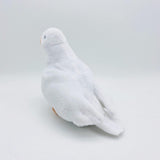 Simulation Stuffed Animal Toy - 8 inch Rock Pigeon, Cute Pigeon Gift (White)