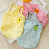 Sweet Dog Vest Summer Lightweight Cartoon Pet T-Shirts Soft Breathable Dogs Tee Shirt Sleeveless Vest Dog Apparel for Medium Small Dog