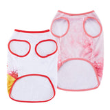 Dog Shirts for X Small Dogs - Puppy Vest T-Shirt Sleeveless Costumes Soft and Breathable Dog Shirt 2 Pack (X-Small, Pink+White)