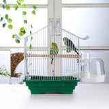 IBWell Clear Bird Bath for Small Birds Parakeet Cage Accessories - Suitable for Cockatiels and Parakeets