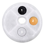 Catit Triple Action Replacement Original Water Fountain Filters, 2 Pack – Official Replacement Filters for Catit Cat Drinking Water Fountains