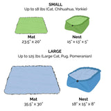 Furhaven Self-Warming Cat Bed for Indoor Cats, 4-Beds-in-1 & Washable - Plush Long Faux Fur Convertible Cuddler - Silver, Small