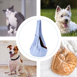 Small Dog Cat Sling Carrier,Hands Free Reversible Pet Carriers Bag,Pet Carrier Shoulder Crossbody Pet Slings Suitable for Puppy, Small Dogs, and Cats for Outdoor Travel (Blue)