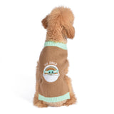 Star Wars Mandalorian The Child Dog Sweater - The Mandalorian & Grogu Pet Outerwear for Dogs - Officially Licensed Dog Apparel & Accessories, Size Medium