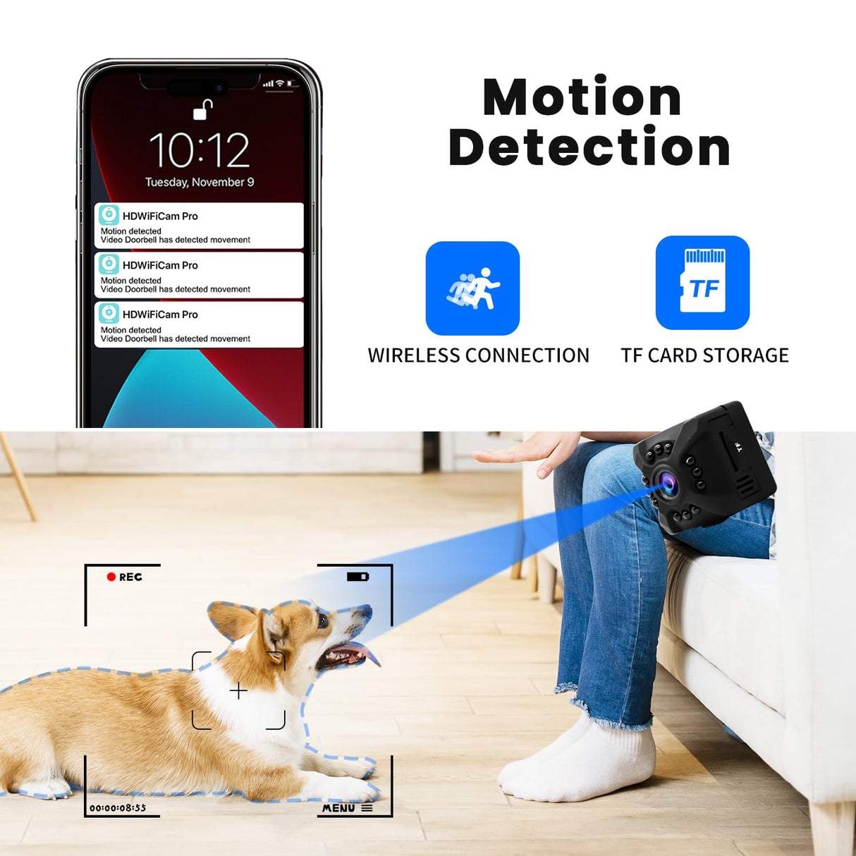 lovmmewlot 2025 Upgraded 1080P Security Camera Wireless Indoor,Home Camera for Pet/Baby,Suitable for Home Offices-73